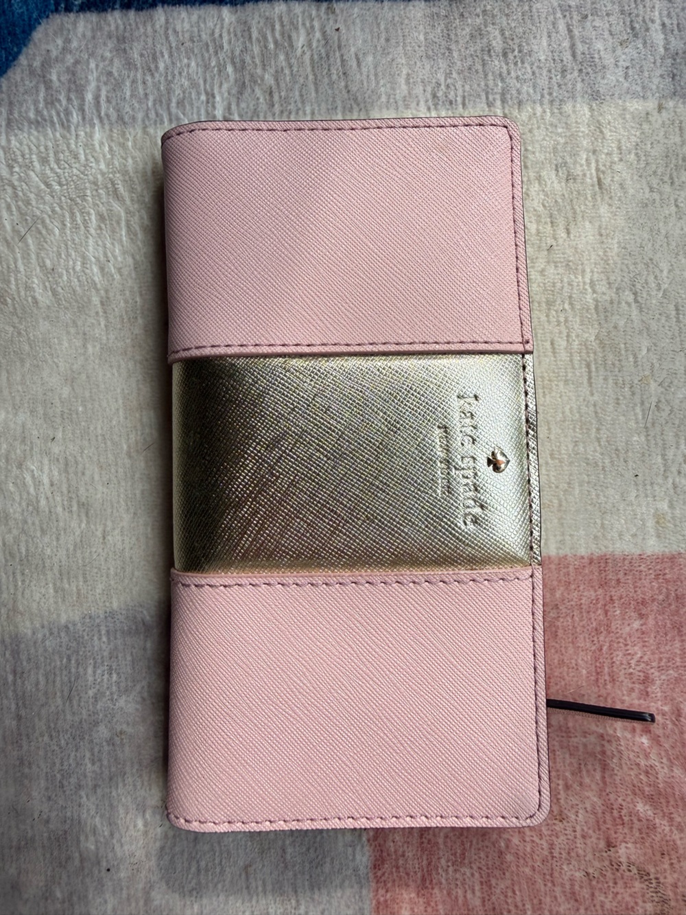kate spade Pink and Gold Bifold Wallet